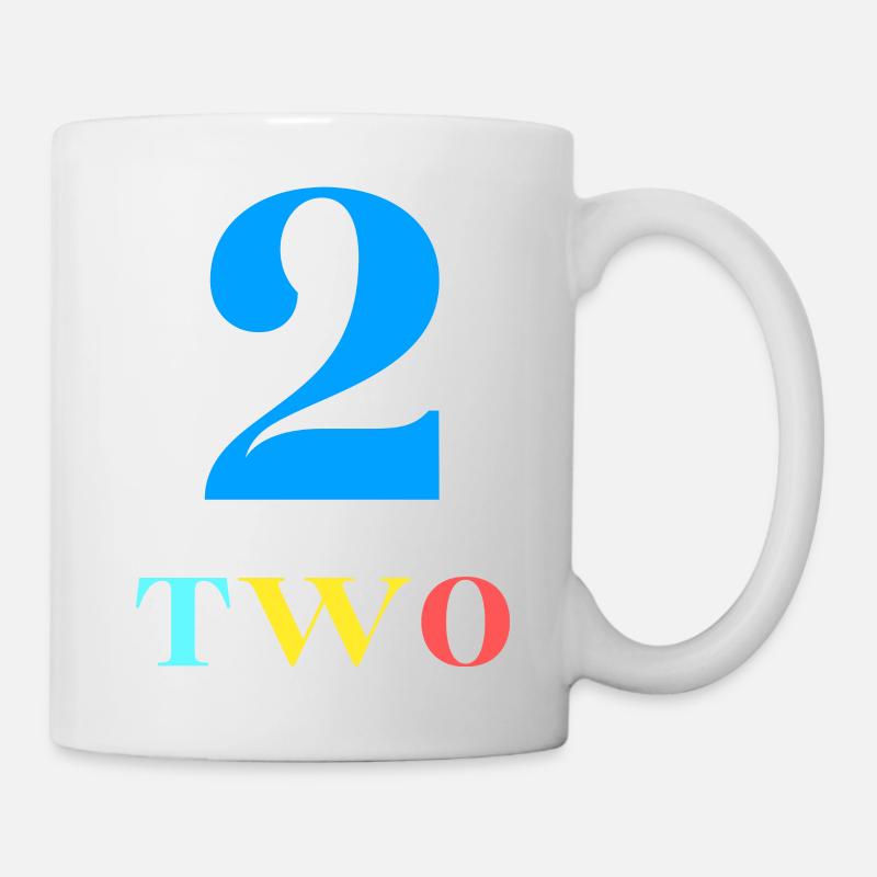 Two-2e anniversaire - Mug blanc - blanc