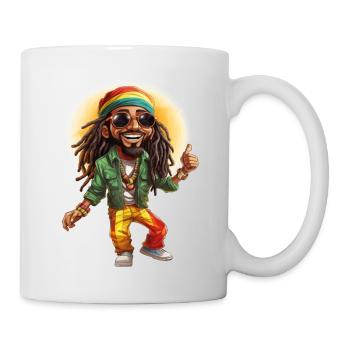 Tom the Rastafarian Reggae Style Cartoon Character. - Mug - white - Right