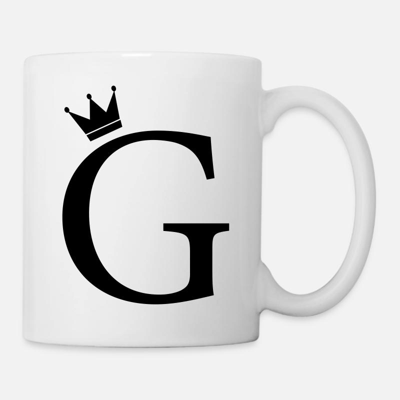 G monogram crown - Mug - white