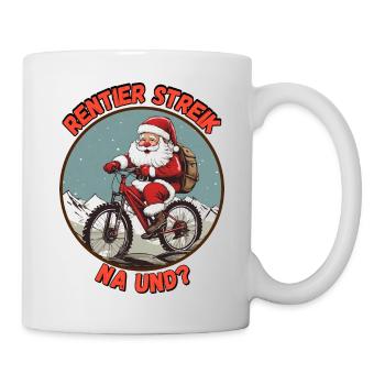 Rennes Strike Père Noël Vélo - Mug blanc - blanc - Droite