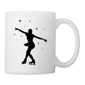 Patineur sur glace Patinage sur glace 02 - Mug blanc - blanc - Droite