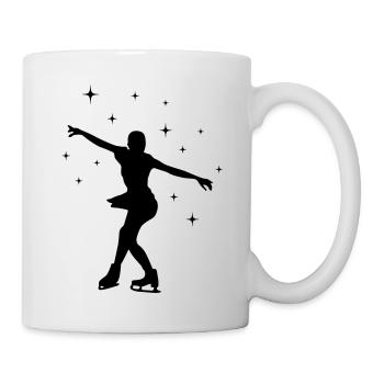 eisläuferin eislaufen skating 01 - Tasse - Weiß - Rechts