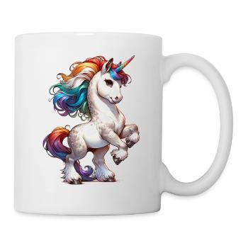 Chic unicorn with blue eyes - Mug - white - Right