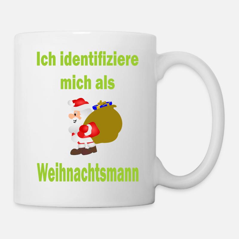 Weihnachtsmann Identität - Version 2 - Tasse - Weiß