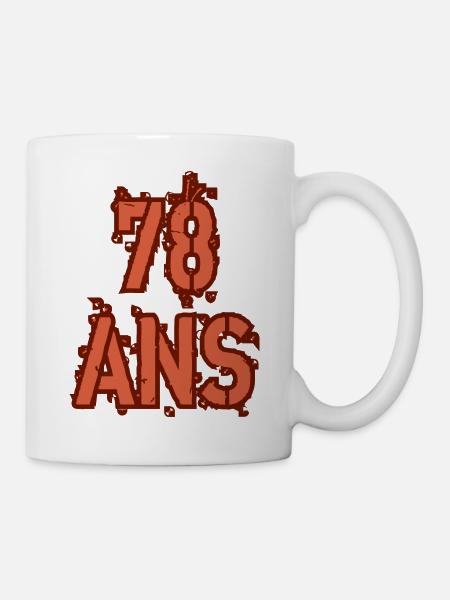 78 ANS - Mug blanc - blanc