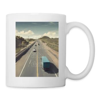Life s too short to be slow - Tasse - Weiß - Rechts