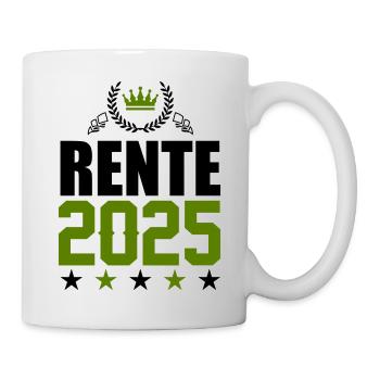 rente 2025 - Tasse - Weiß - Rechts