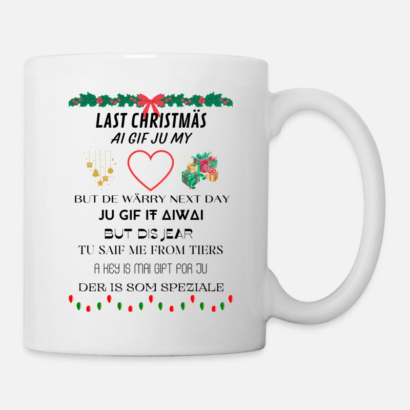 funny Christmas - Tasse - Weiß