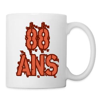 88 Ans - Mug blanc - blanc - Droite