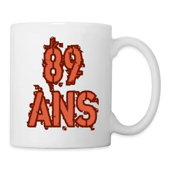89 ANS - Mug blanc - blanc - Droite