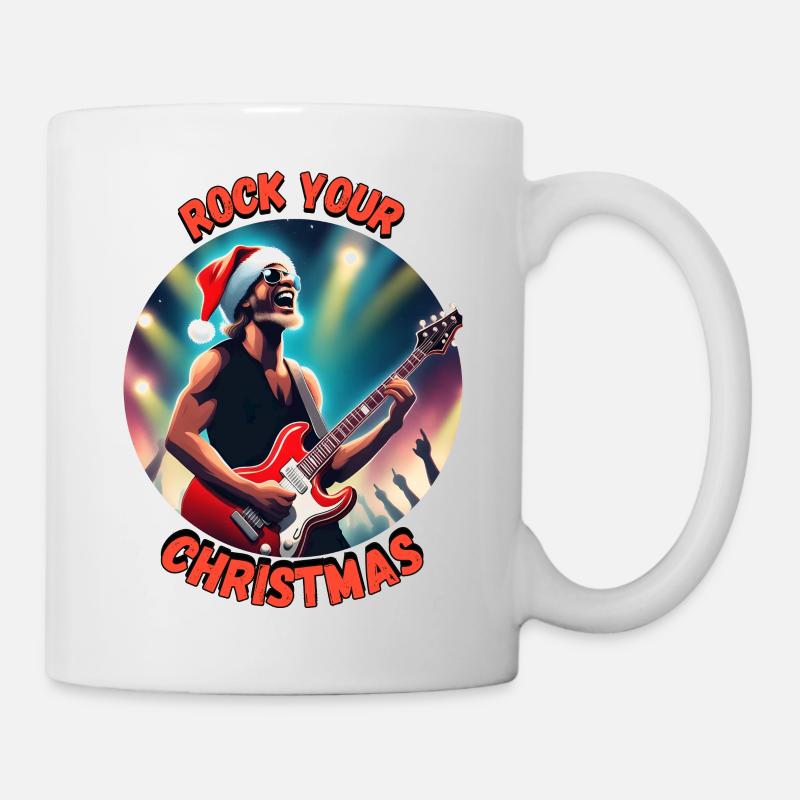 Christmas rock 2 - Tasse - Weiß
