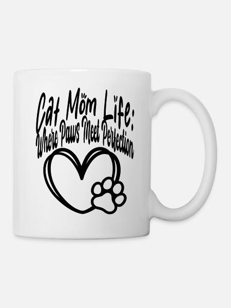 Cat Mom Life: Where Paws meet Perfection - Mug - white