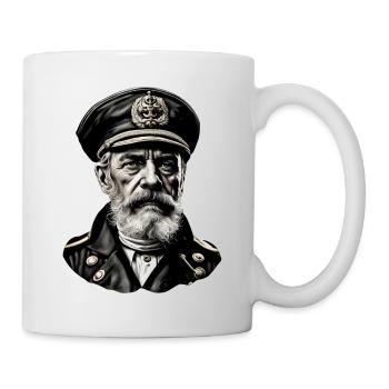 Capitaine / Marin / Marin / Marin / Maritime / Ahoy - Mug blanc - blanc - Droite