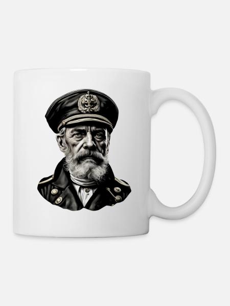 Kapitän / Seemann / Matrose / Seefahrt / Ahoi - Tasse - Weiß