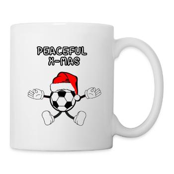 Football de Noël paisible - Mug blanc - blanc - Droite