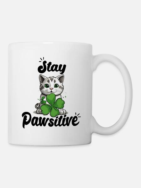Stay Pawsitive - Mug - white