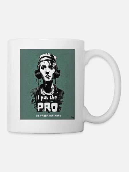 J’ai mis le pro en procrastine - Mug blanc - blanc
