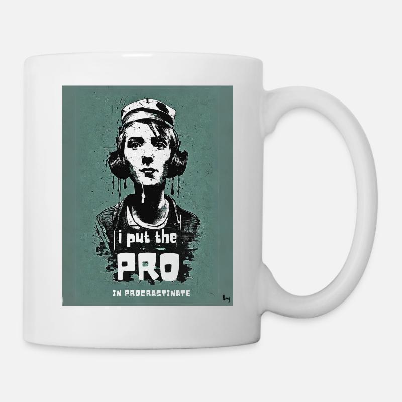 I put the pro in procrastinate - Mug - white