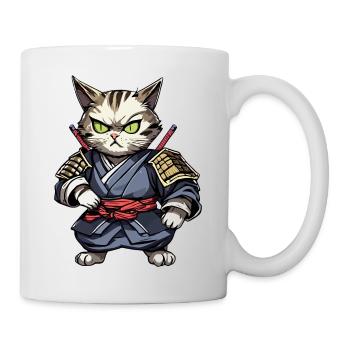 Samurai Cat #15 - Mug - white - Right