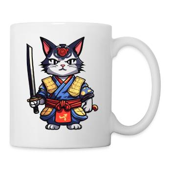 Samurai Cat #11 - Mug - white - Right