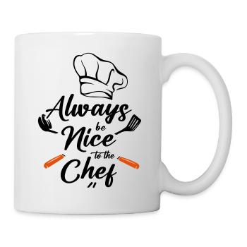 Soyez toujours gentil avec le chef - Mug blanc - blanc - Droite