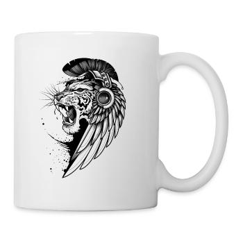 Rugissement sauvage - Mug blanc - blanc - Droite