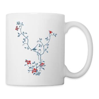 Birds And Magnolia II - Mug - white - Right