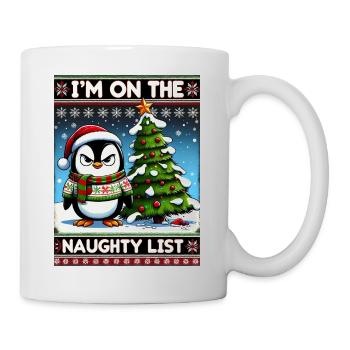 Anti Christmas Grumpy Penguin Christmas Grouch - Mug - white - Right