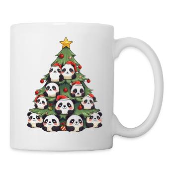Weihnachtspanda - Ein festlicher Baum mit einem - Tasse - Weiß - Rechts