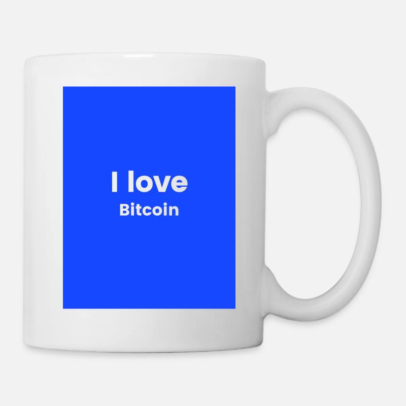 I love bitcoin - Tasse - Weiß