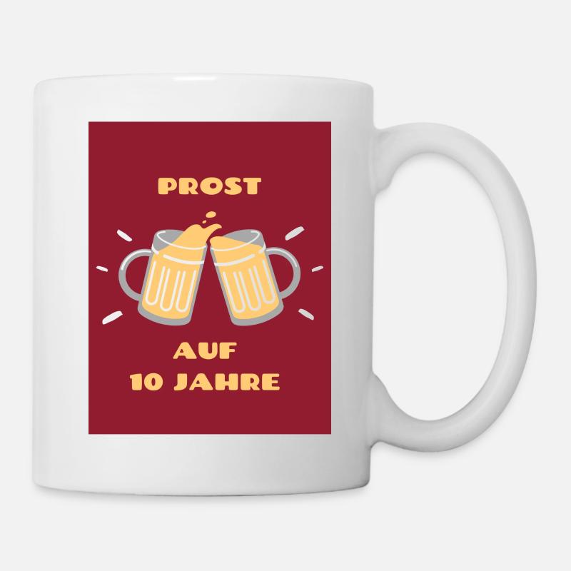 10 Jahre - Tasse - Weiß