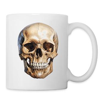 Skull Skull, symbol of death and danger - Mug - white - Right