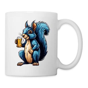 Squirrel / Animal / Rodent / Forest Animal / Comic - Mug - white - Right