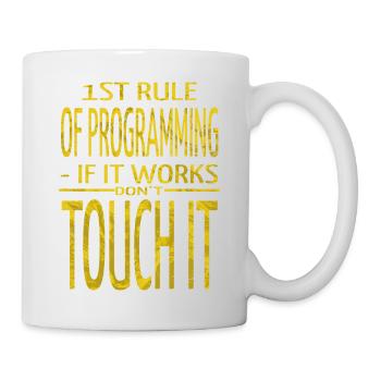 pc computer science funny sayings cool gift jokes - Tasse - Weiß - Rechts