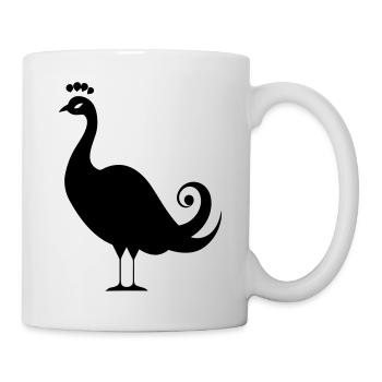Petit paon - Mug blanc - blanc - Droite