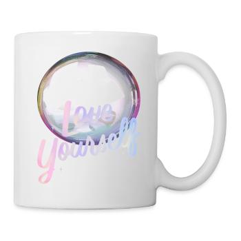 Love yourself Seifenblase - Tasse - Weiß - Rechts