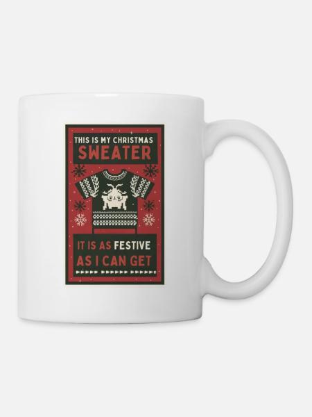 Das ist mein Weihnachtspullover. - Tasse - Weiß