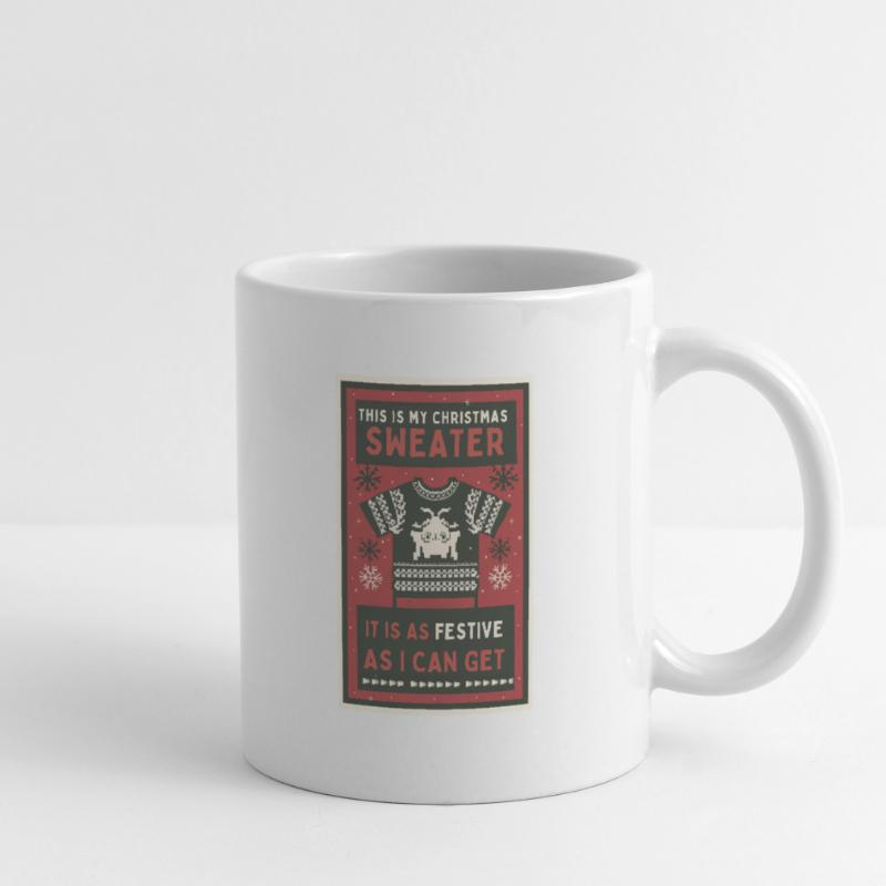 C’est mon pull de Noël. Mug blanc