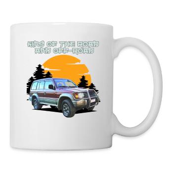 Rennrad und Offroad Sunset SUV - Tasse - Weiß - Rechts