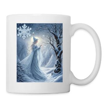 Die zweitjüngste Tochter des Winters heißt Crystal - Tasse - Weiß - Rechts