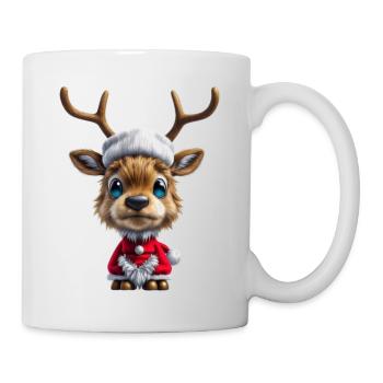 Renne de Noël - Mug blanc - blanc - Droite