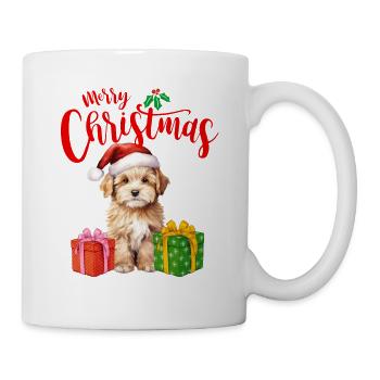 Merry Christmas, Dog - Tasse - Weiß - Rechts