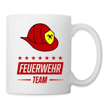 feuerwehr 1 - Tasse - Weiß - Rechts
