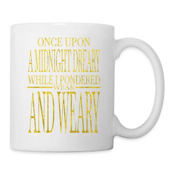 book nerd comics birthday present idea book - Tasse - Weiß - Rechts