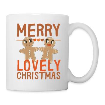 Merry lovely Christmas - Tasse - Weiß - Rechts