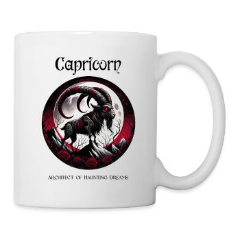 Steinbock-Eleganz: Einzigartiges Astrologie-Geschenk - Tasse - Weiß - Rechts