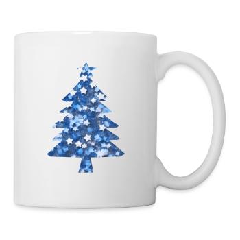 Christmas Tree Blue Glitter - Mug - white - Right