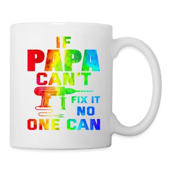 Opa, Oma, Opa, Oma, Papa, Mama, - Tasse - Weiß - Rechts