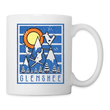Retro Glenshe Ski Sunset - Mug - white - Right