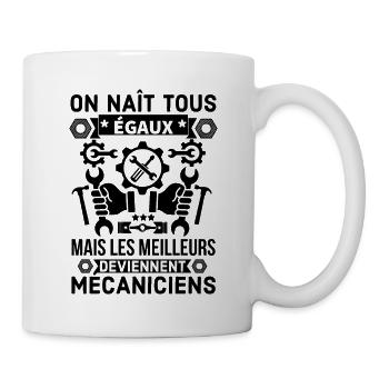 les meilleurs deviennent mécaniciens 2 - Mug blanc - blanc - Droite